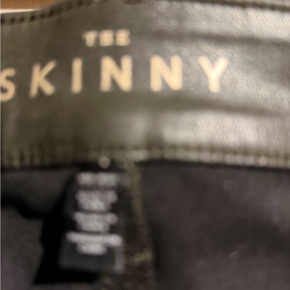 White House Black Market Dark Green Faux Leather Coated Pants - Picture 11 of 11